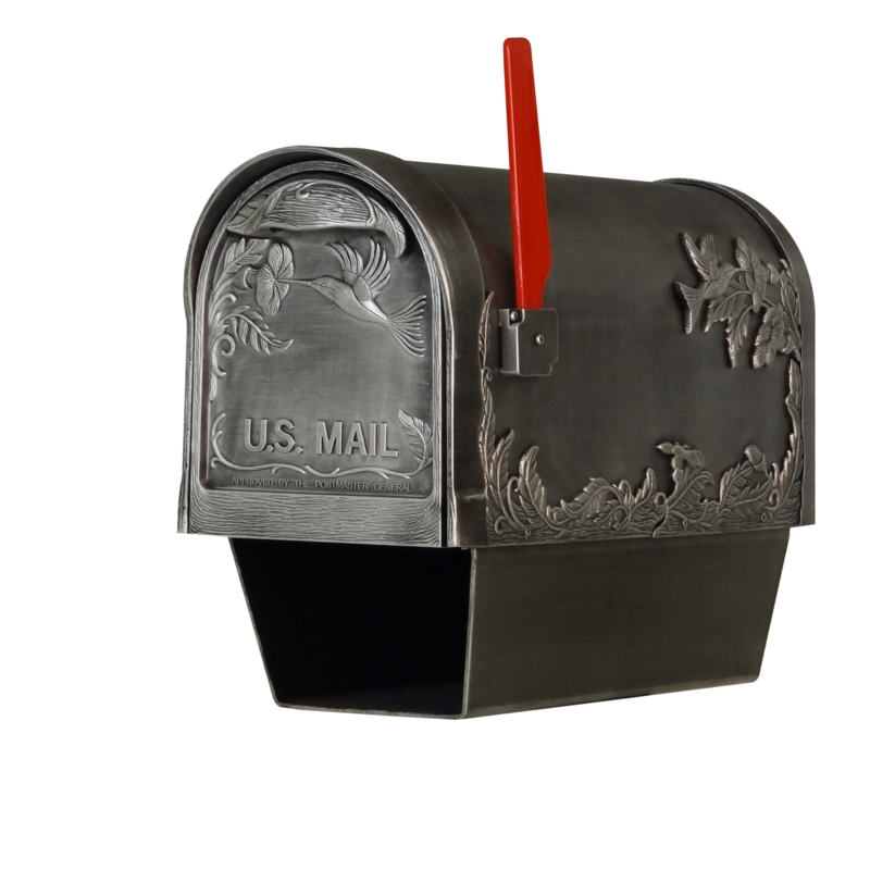 Hummingbird-Embossed Mailbox