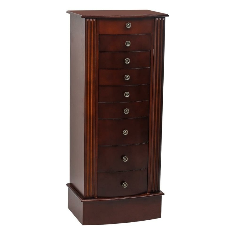 Huse 17'' Wide Jewelry Armoire with Mirror