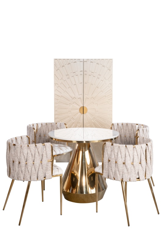 Hwithoveth 4 - Person Dining Set