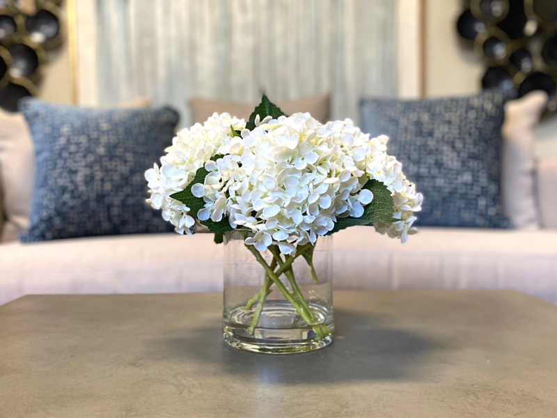 Hydrangea Floral Arrangement in Vase