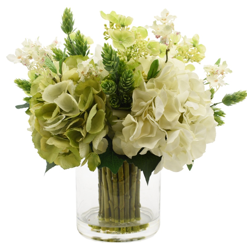 Hydrangea Floral Arrangement in Vase