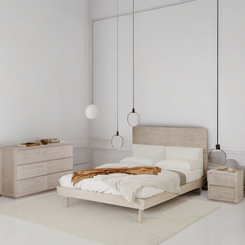 Geometric Wall Shelf Set with Metal Frame