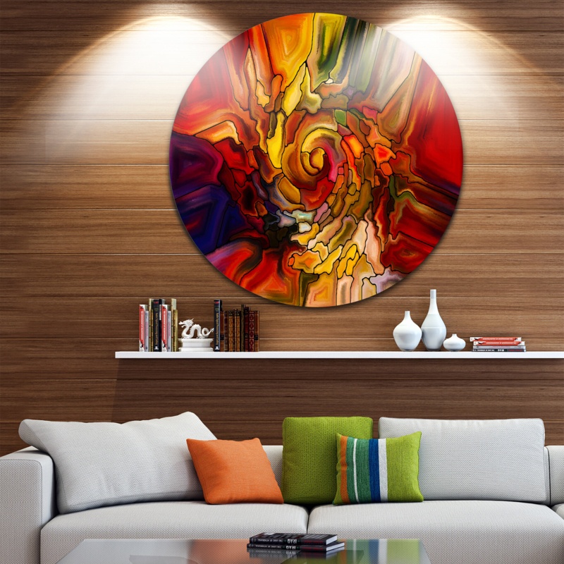 Illusions Of Stained Glass - Unframed Graphic Art on Metal