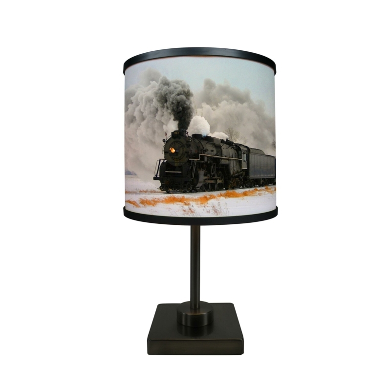 Illuminated Art Print with Detailed Art Shade