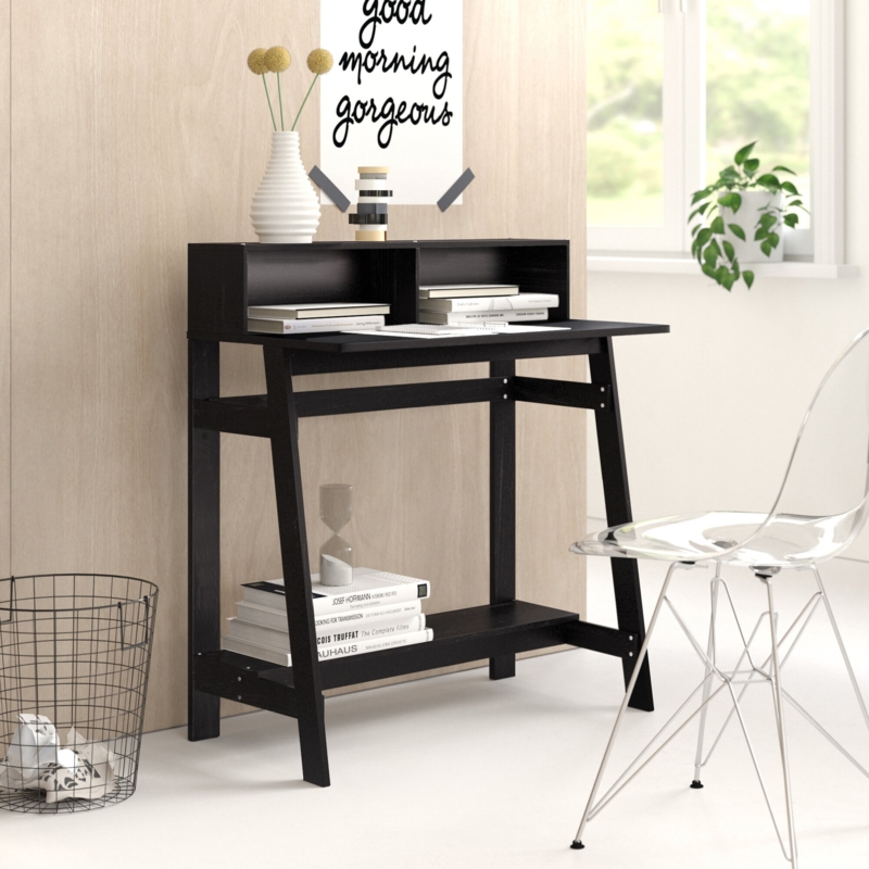Writing Desk with Hutch and Shelves