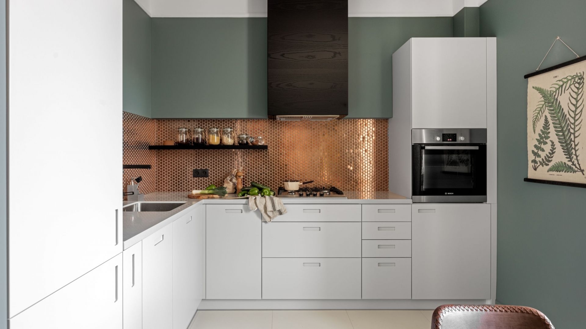 Incorporate Metallic Tiles