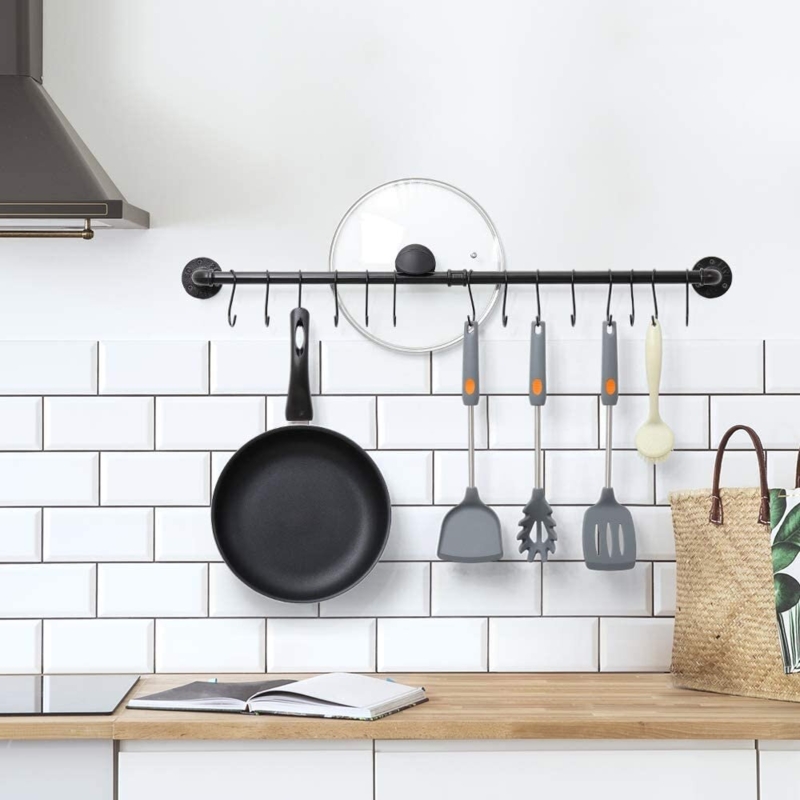 Vintage Wall Mounted Hanging Pot Rack