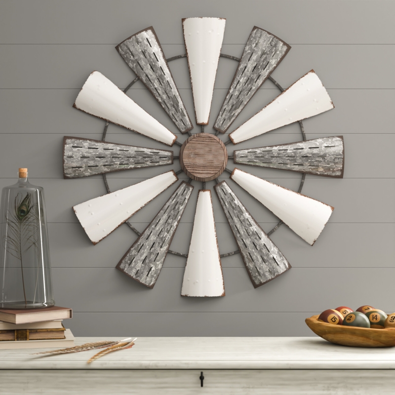 Farmhouse-Style Windmill Wall Decor