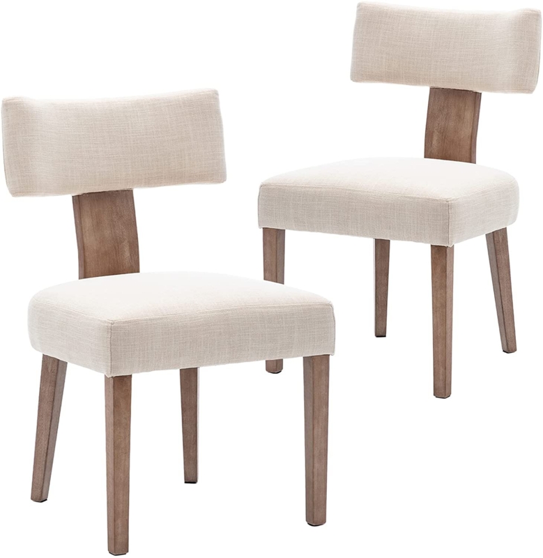 Farmhouse Dining Chair with Upholstered Seating