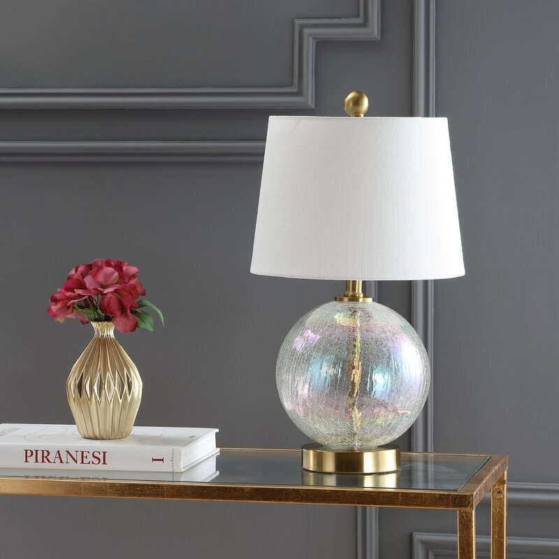 Crackle Glass Table Lamp