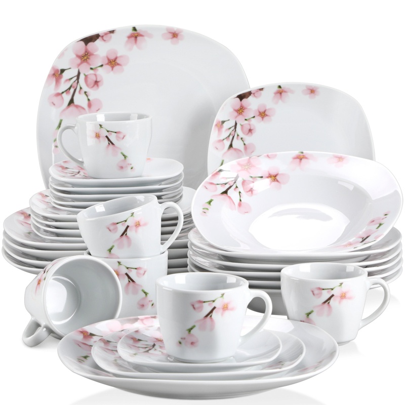 Ivy Bronx Buran Porcelain China Dinnerware Set - Service for 6