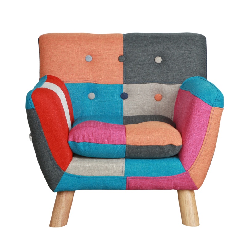 Colorful Patchwork Kids Chair