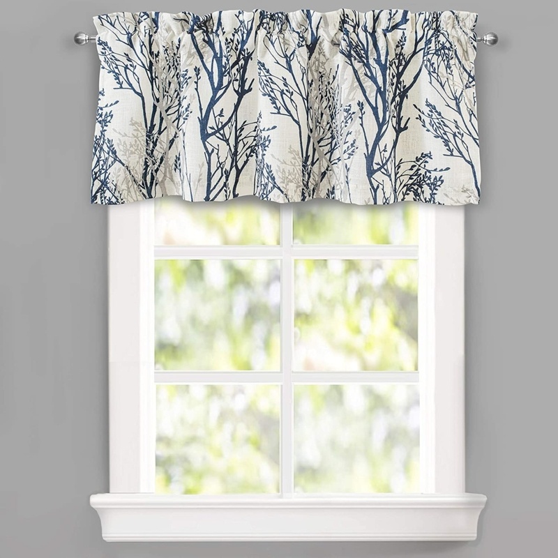 Tree Branch Botanic Pattern Valance