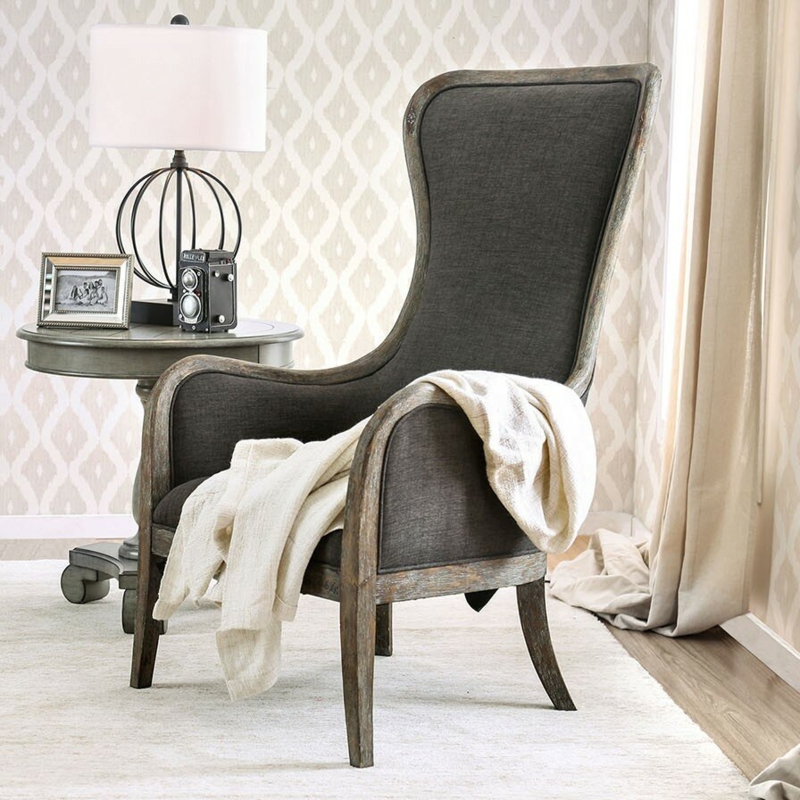 Unique Rounded Curved Accent Chair