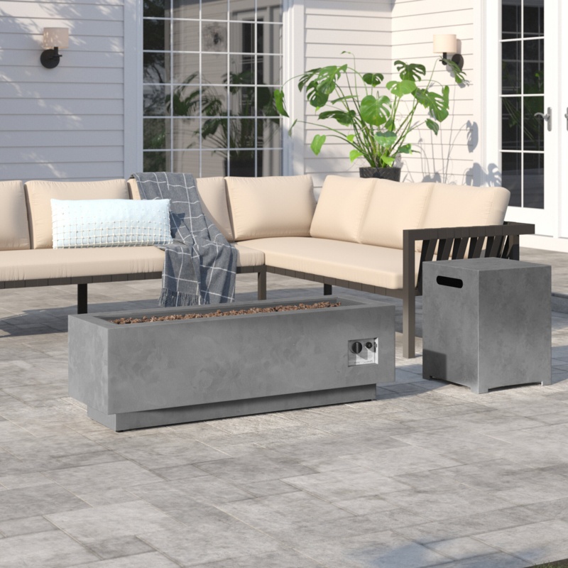 Jair Iron Propane Outdoor Fire Pit