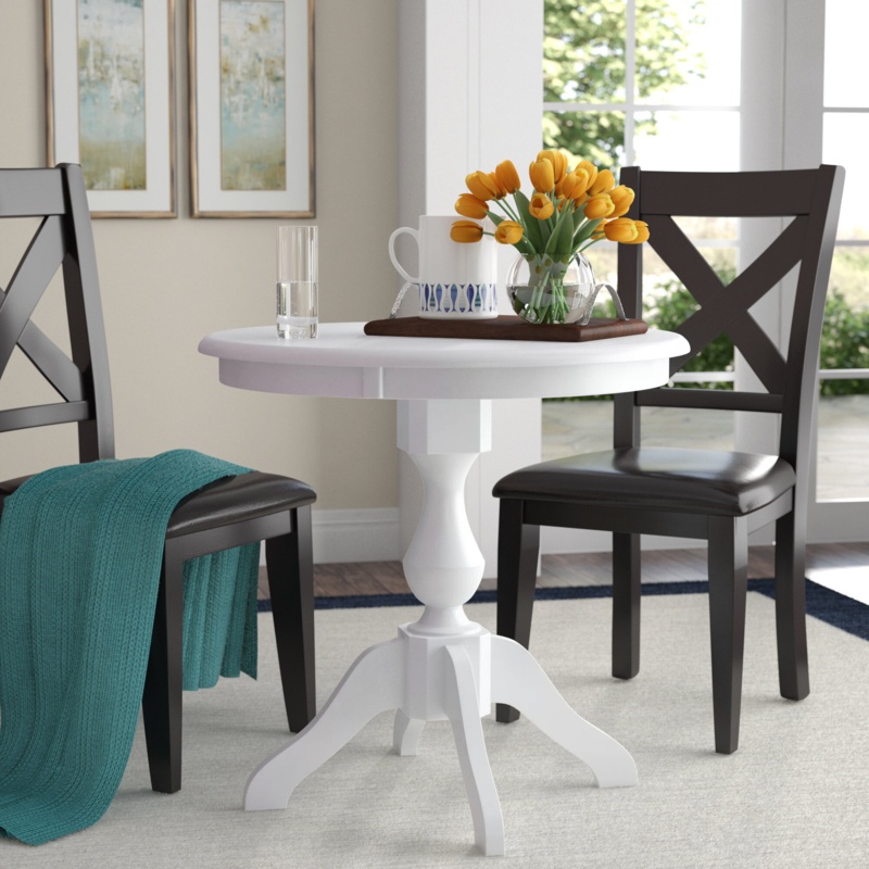 Jane Street Solid Wood Pedestal Dining Table
