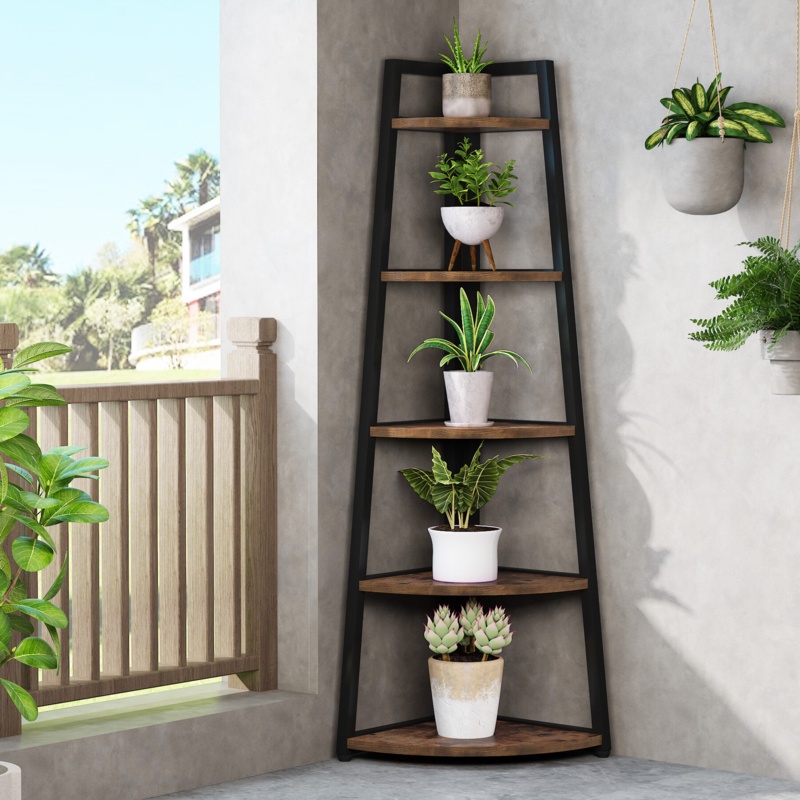 Jannelly 70'' H x 26'' W Steel Corner Bookcase