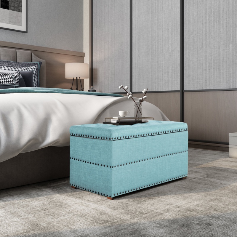 Jansson Upholstered Flip Top Storage Bench