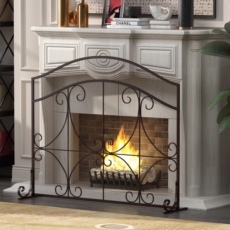 Wrought Iron Fireplace Screen