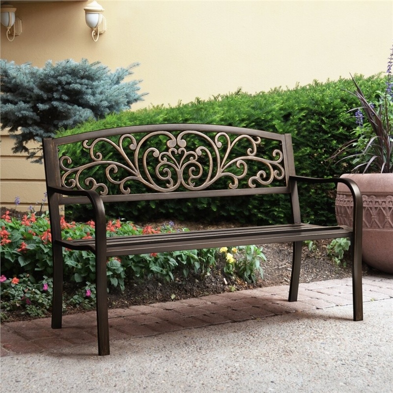 Jean Metal Outdoor Bench