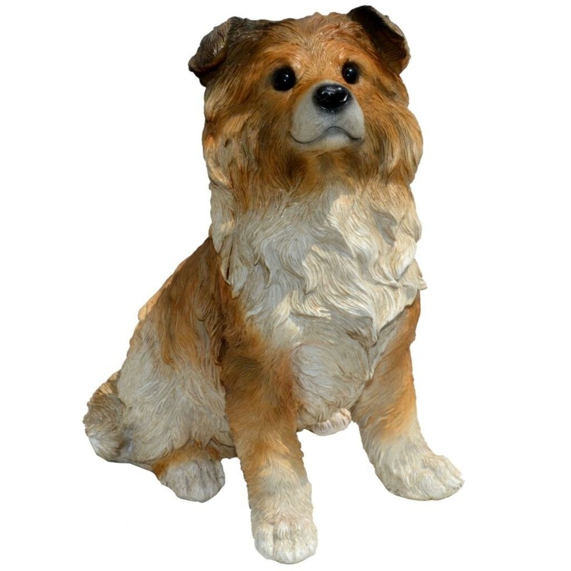 Jelle Shep Collie Puppy Statue