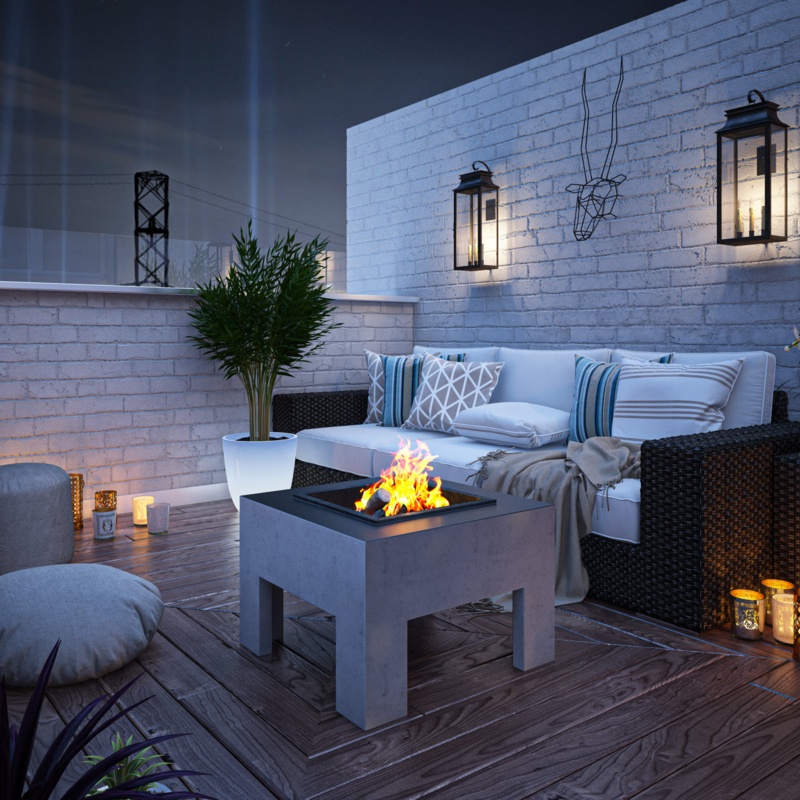 Jennabel 15.4'' H x 22.88'' W Magnesium Oxide Wood Burning Outdoor Fire Pit