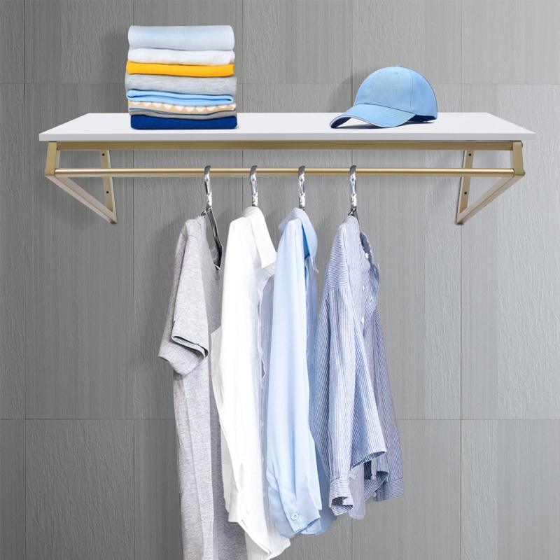 Jeraldean 41.3'' Wall Mounted Clothes Rack