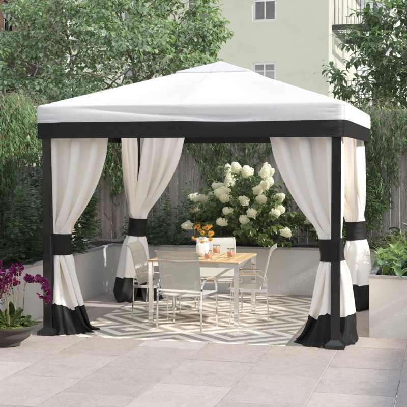Johannesburg 10 Ft. W x 10 FT. D Steel Patio Gazebo