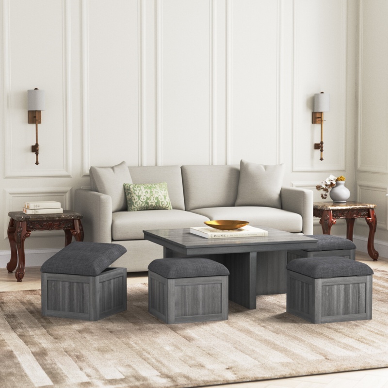 Coffee Table With Seating Cubes