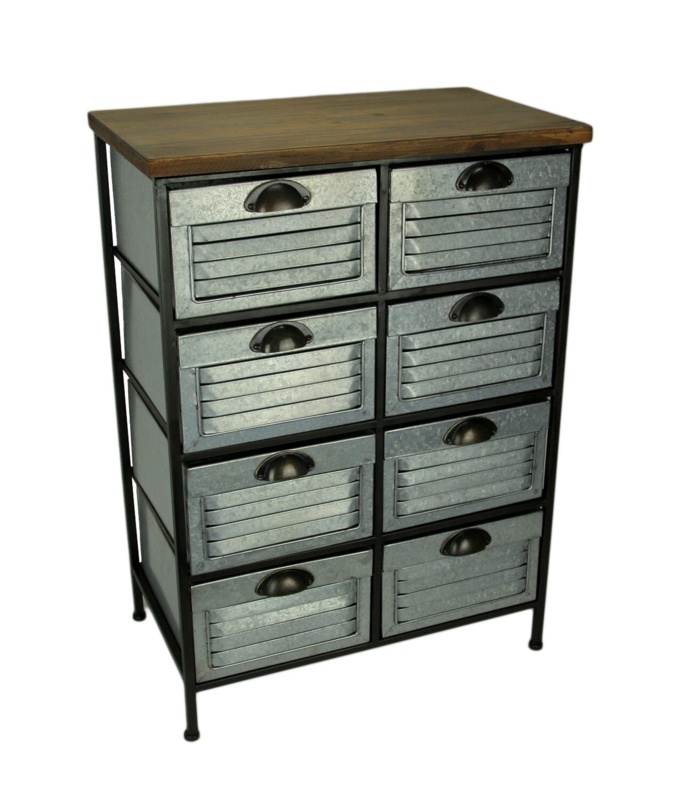 Josefino 31'' Tall 8 - Drawer Apothecary Accent Chest