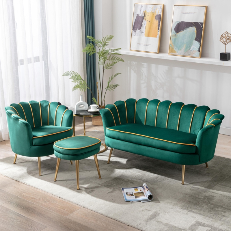 3-Piece Mid-Century Living Room Set