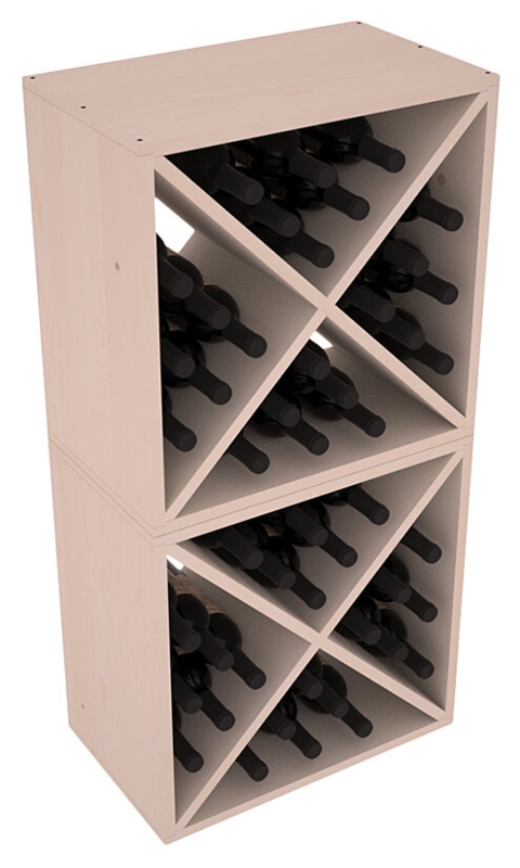Floor Wine Rack with X-Shaped Dividers