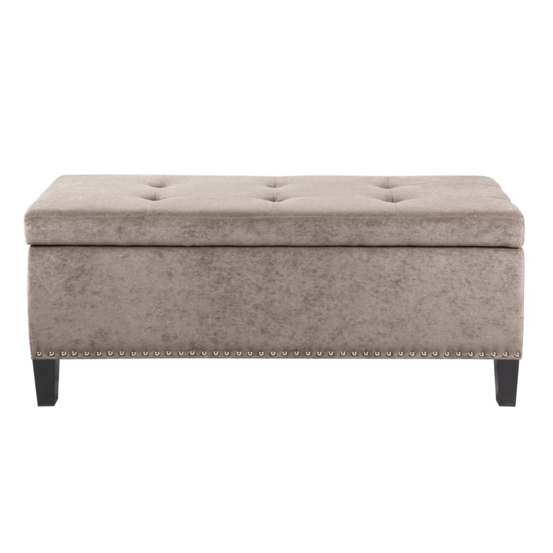 Karter Velvet Flip Top Storage Bench