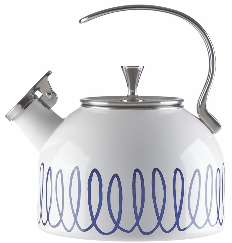 Kate Spade New York Charlotte Street 2.5 qt. Stainless Steel Stovetop Tea Kettle
