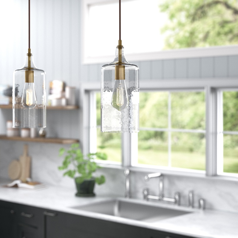 Vintage-Chic Glass Pendant Light