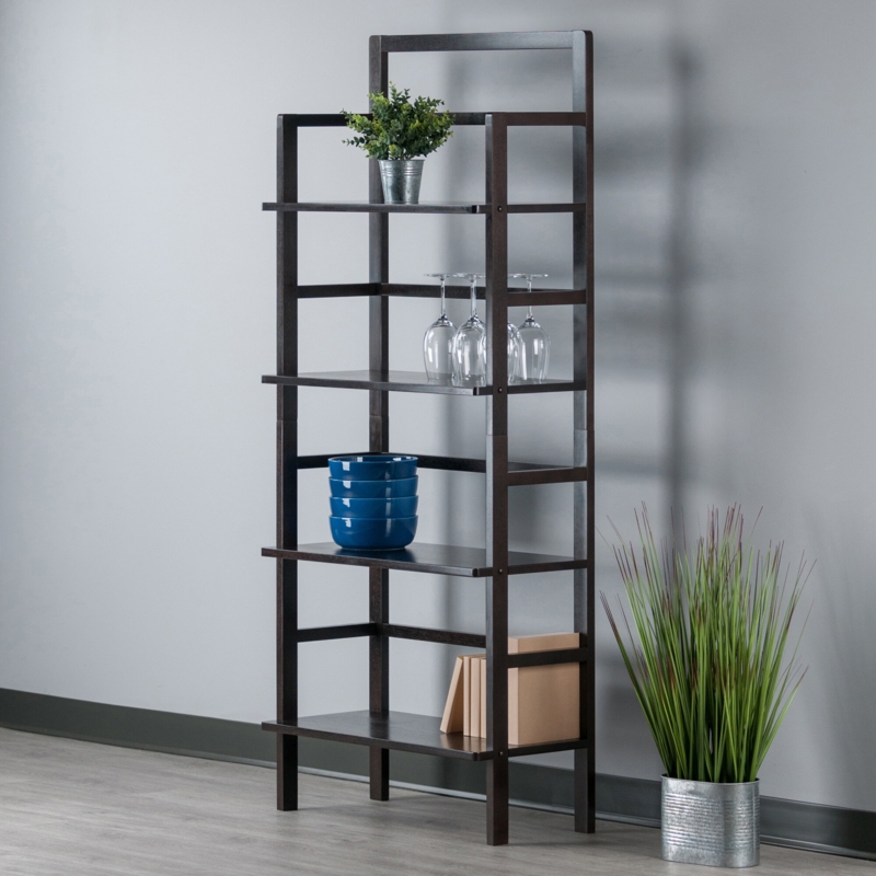 Solid Wood Baker's Rack with Open Shelves