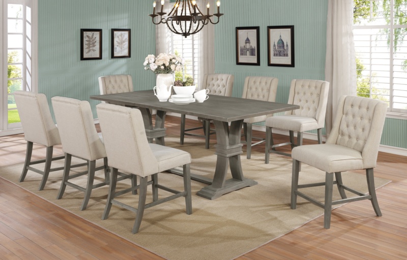 Kaya 8 - Person Counter Height Dining Set