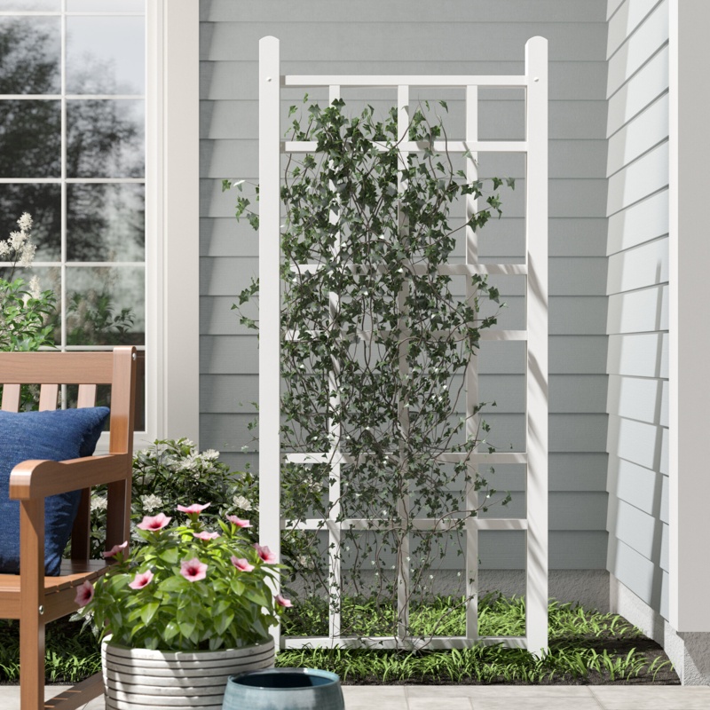 Kenai 66'' H x 30'' W Vinyl Lattice Panel Trellis