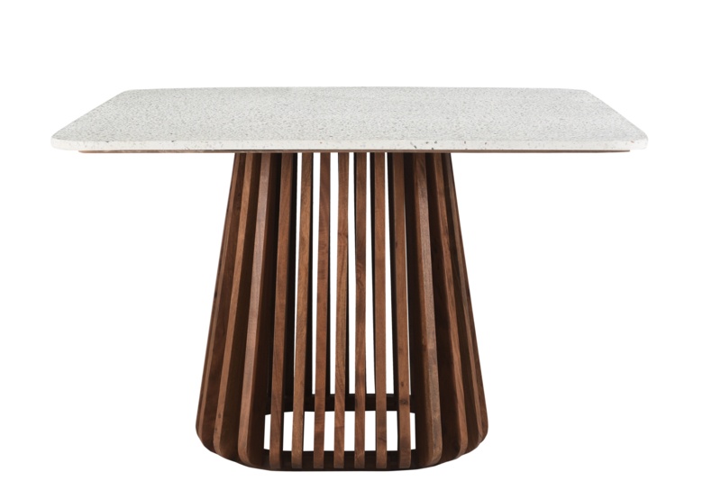 Kendall Square Terrazzo Top with Solid Wood Dining Table
