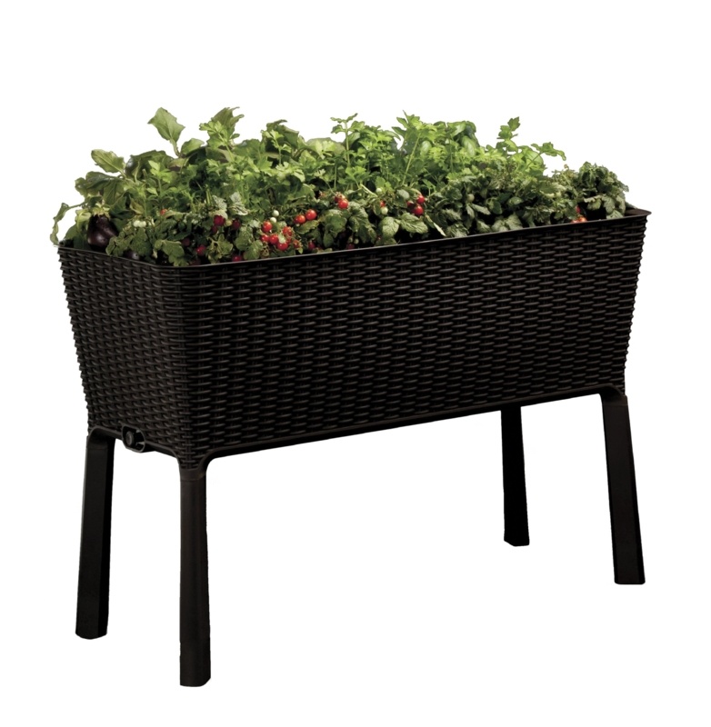 Kenyen 1 - Piece Stylish Elevated Garden Bed Planter with Drainage Tap