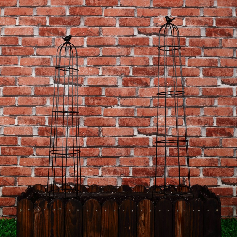 Kerela 47.2'' H x 8.2'' W Steel Obelisk Trellis