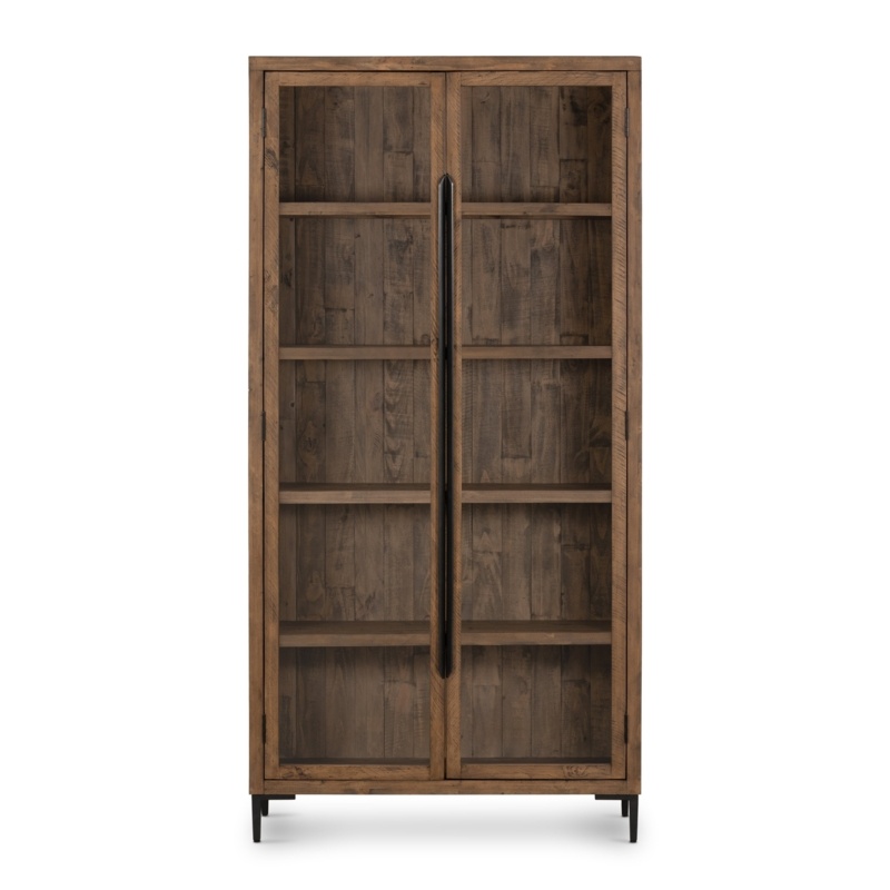 Kerensa 84'' Tall Solid Wood 2 - Door Accent Cabinet
