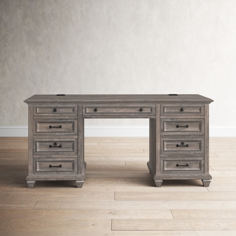 Farmhouse Executive Desk with Storage