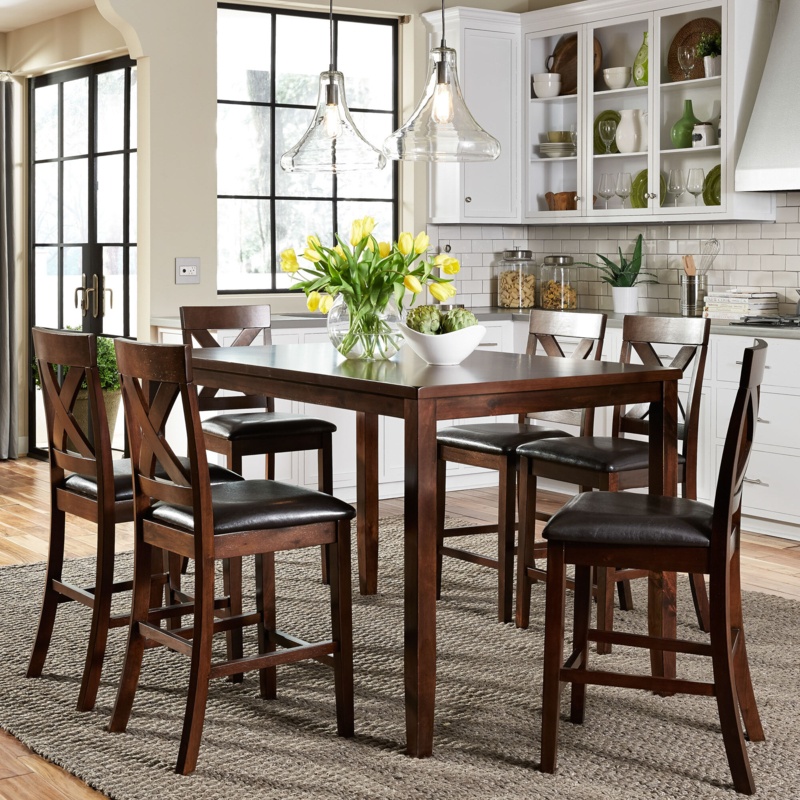 Kesler 6 - Person Counter Height Dining Set