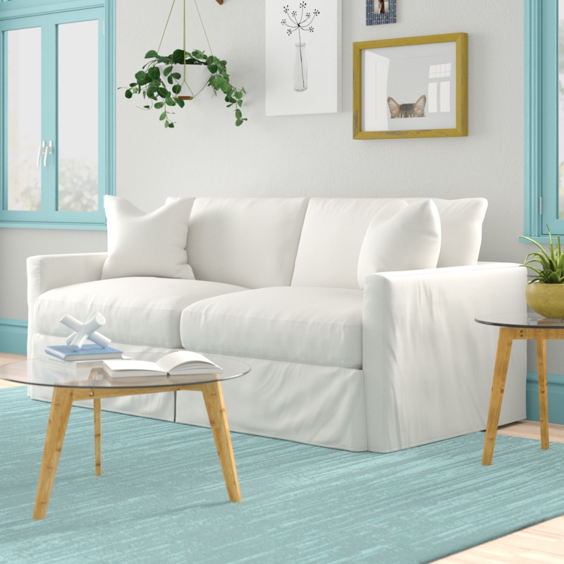 Kian 84'' Slipcovered Sofa