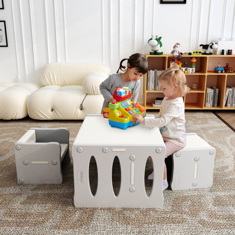 3-in-1 Kids Table and Chair Set