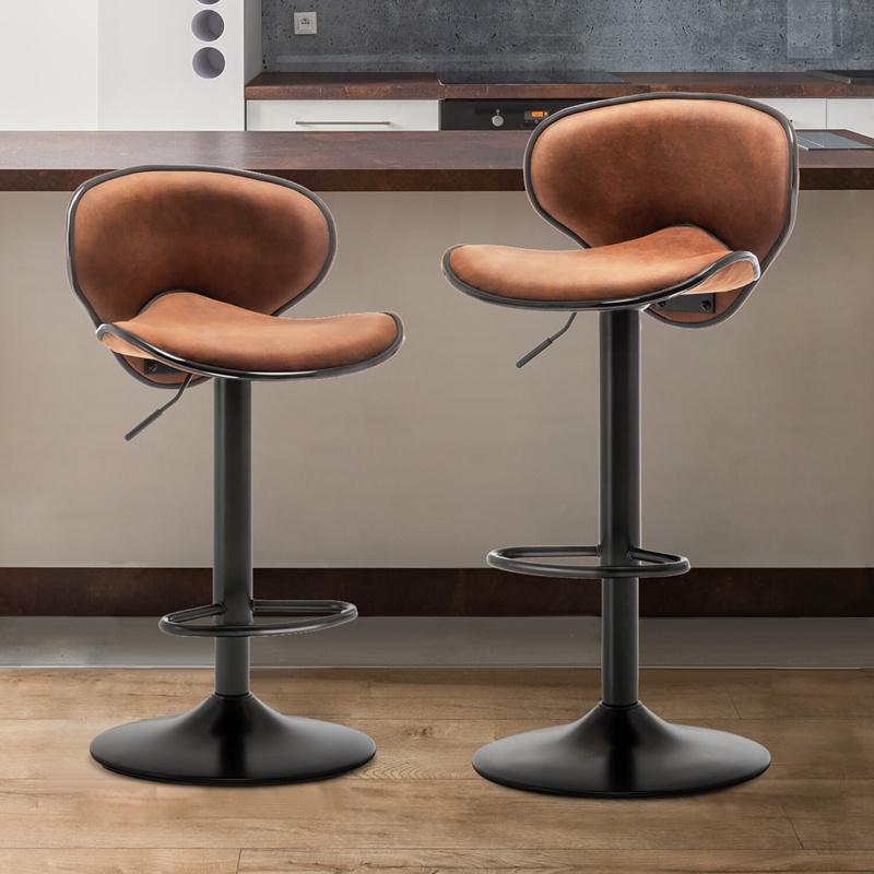 KienanSwivel Adjustable Height Bar Stool