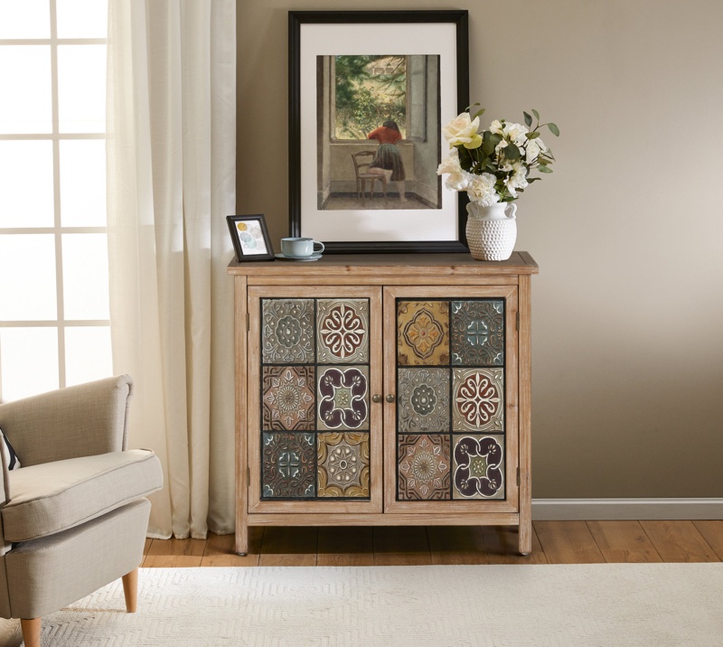 Kight 32.68'' Tall 2 - Door Accent Cabinet