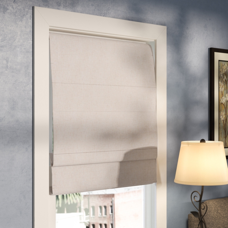 Cordless Roman Shade with Noise Reduction
