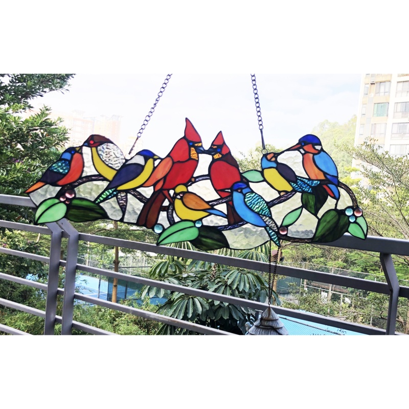 Kimberly Stained Glass Window Panel